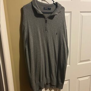 Polo by Ralph Lauren Charcoal Zip-Up Sweater